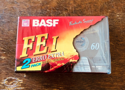 Äänikasetit uusi sinetöity BASF 60, 2 kpl.