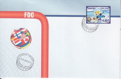 FDC  2003 Jääkiekon MM.