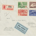 1944 Punaisen Ristin fdc-kirje Ruotsiin, kirjattu ilmakirje - pikkukuva 1