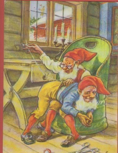 Curt Nyström Tontun pöksyjä parsitaan