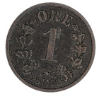 Norja 1 Öre 1891 - pikkukuva 1