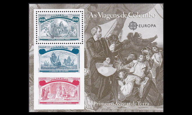 Portugali 1929BL86 ** Europa Amerikan löytäminen (1992)