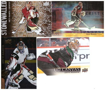 4 x Mv ANTTI RAANTA Coyotes Erikois/Parallel Kortteja