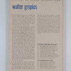 James Marston Fitch : Walter Gropius - pikkukuva 2