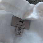 Valkoinen pellavapaita miesten koko M H&M regular fit - pikkukuva 4