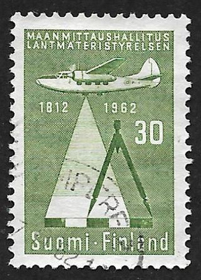 Maanmittaushallitus 150v 1962 (LAPE 555) O