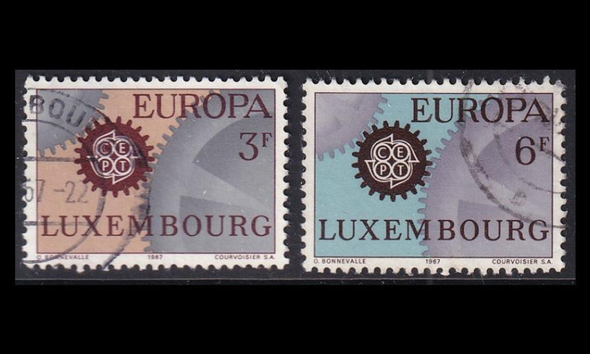 Luxemburg 748-9 o Europa (1967)