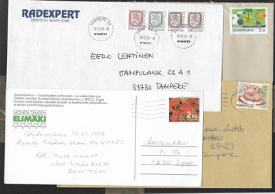 Postilähetyksiä erä 20kpl