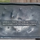 Hopeavärinen. SODAN VETERAANIMERKKI , TAMMENLEHVÄ. Halkaisij - pikkukuva 4