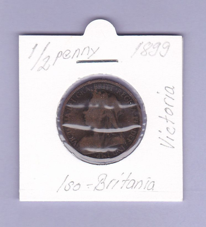 Iso-Britania ½ Penny v.1899 KM#789