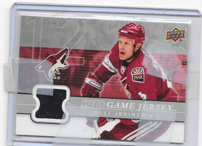 2008-09 UD Game Used Jersey #GJ2-OJ Olli Jokinen Coyotes
