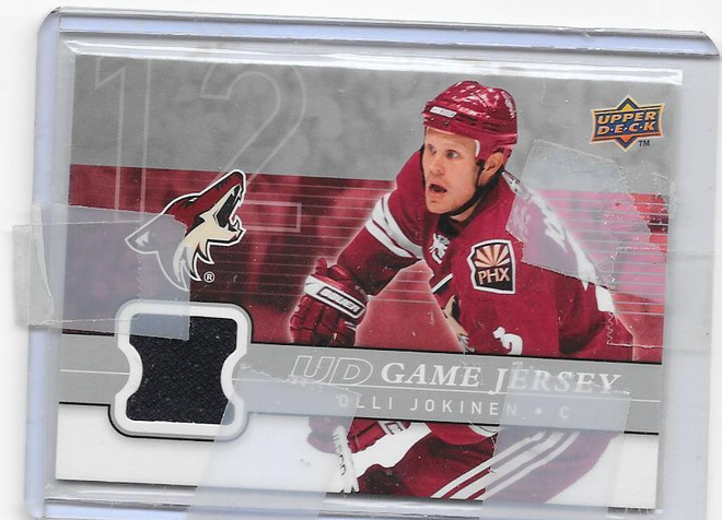 2008-09 UD Game Used Jersey #GJ2-OJ Olli Jokinen Coyotes