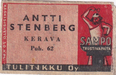 Kerava, Antti Stenberg. Tulitikku Oy   s3