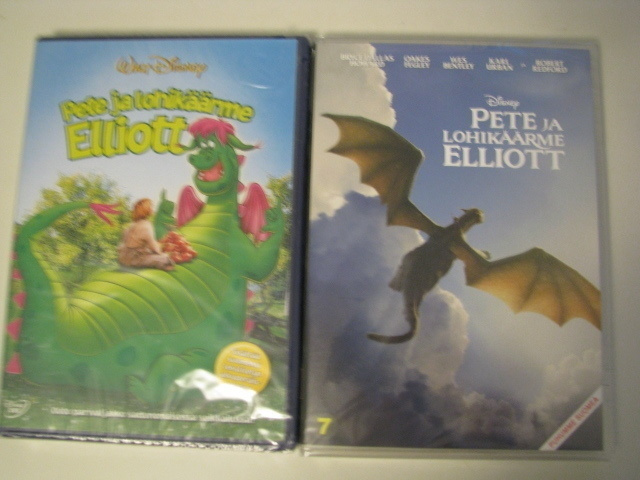 PETE JA LOHIKÄÄRME ELLIOT ( vanha ja uusi versio )
