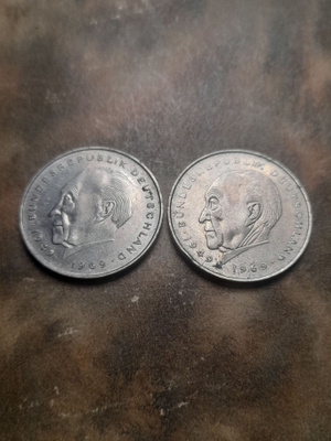 Deutsche 2 mark 1977 G,J