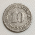 Saksa 10 Pfennig 1896D - pikkukuva 1