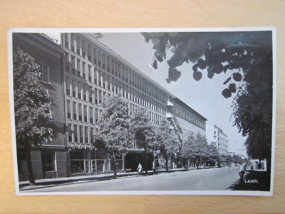 VANHA Postikortti Lahti 1950-l Alkup. Mallikappale