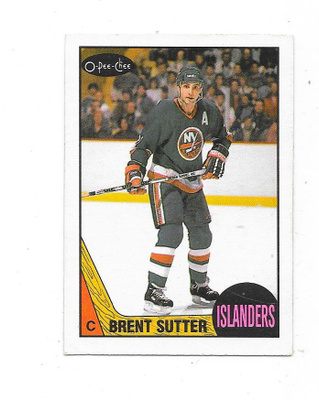 1987-88 OPC #27 Brent Sutter , New York Islanders