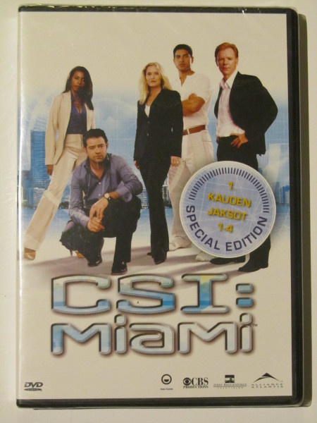 CSI: Miami • kausi 1. osat 1-4 DVD UUSI