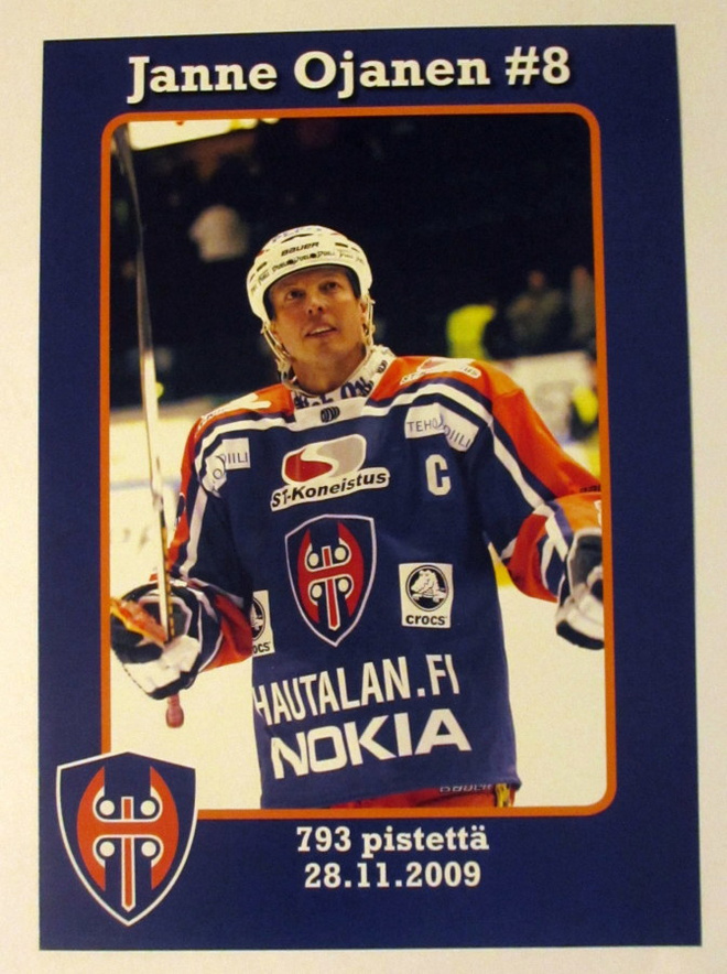 JANNE OJANEN 793 pistettä kortti