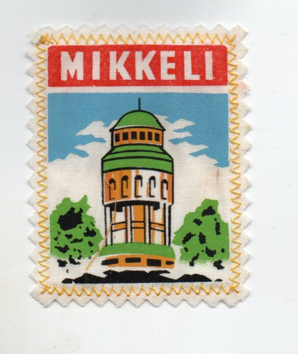 Mikkeli: Matkailu /hihamerkki  (kangasta)