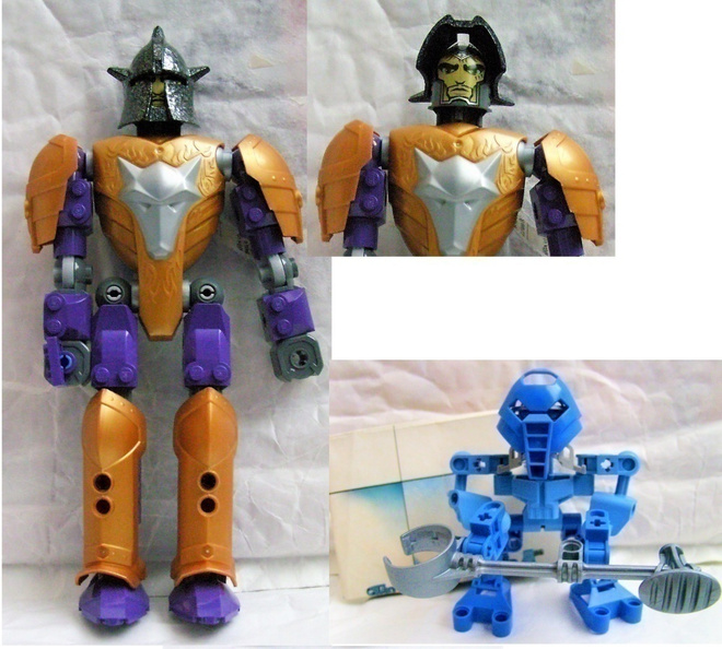 Lego Bionicle 8586 & Lego Knights Kingdom 8791 Figuuri setti