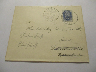 1905 Antrea k.k. kuori Zürichiin