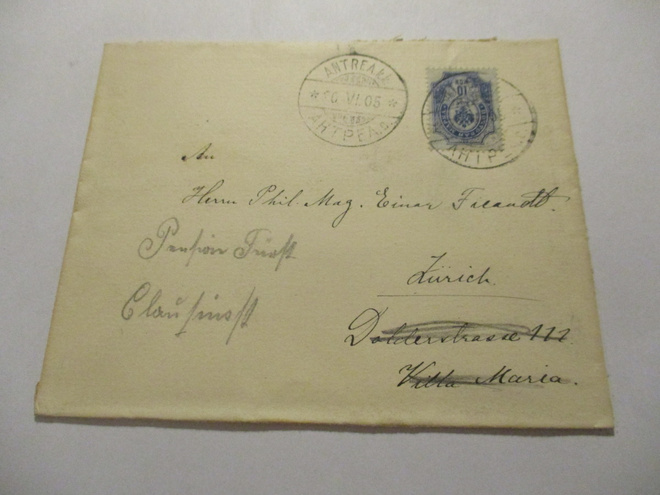 1905 Antrea k.k. kuori Zürichiin