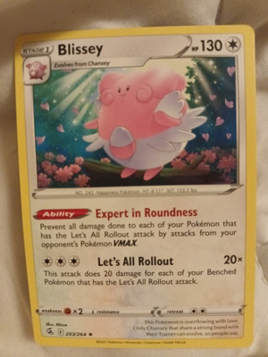 Blissey 203/264 - Sword & Shield Fusion Strike rare card