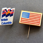 USA ja British Columbia -pinssit - pikkukuva 1