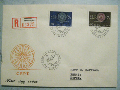 FDC-Eurooppamerkit 19.9.1960 (112)
