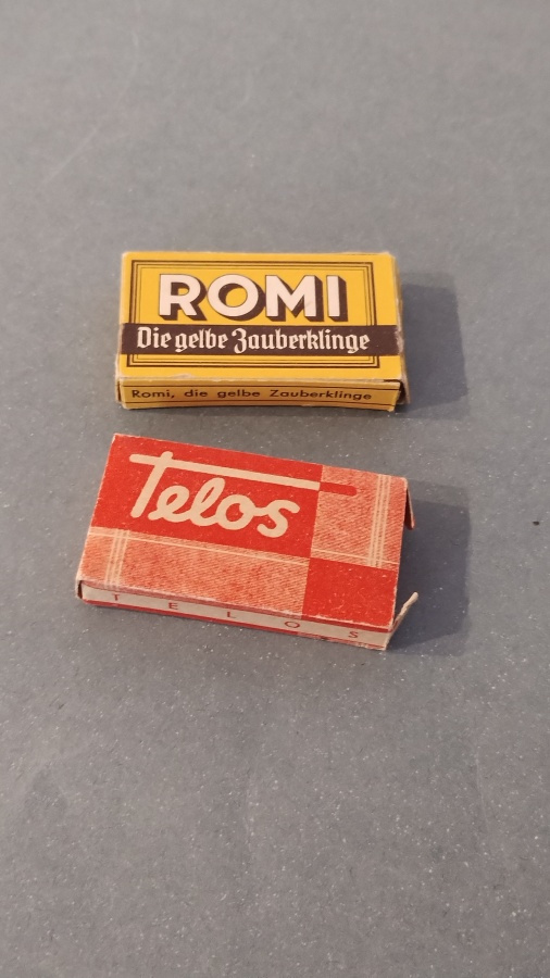Partakoneen terät Telos + Romi  1960- luku