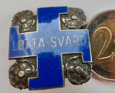 VANHA Merkki Lotta Svärd Hopeaa 1931