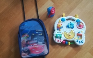 Fisher Price aktiviteettilelu, uusi vetolaukku, juomapullo