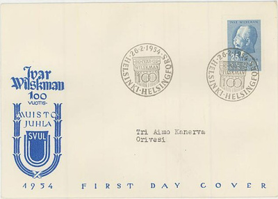 1954 Wilskman FDC