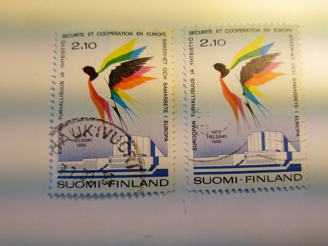 ETYK:in päätösasiakirja 10 vuotta postimerkki 2,10 markka