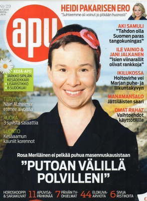 Apu n:o 29 2015 Heidi Pakarinen. Rosa Meriläinen. Ilkka Vain
