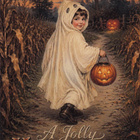 Halloween lapsella kummitusasu - pikkukuva 1