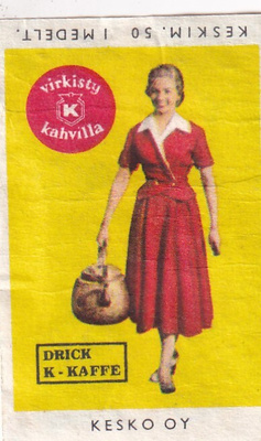 Virkisty K kahvilla. Drick K - kaffe  , s73