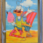 vanha 8-palanen puinen Disney Donald Duck -palapeli - pikkukuva 2
