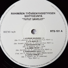 Riihimäen Työväenyhdistyksen Soittokunta - Tutut sävelet LP - pikkukuva 3