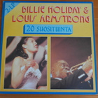 Billie Holiday & Louis Armstrong- 20 suosituinta 2LP. - pikkukuva 1