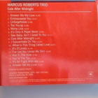 MARCUS ROBERTS TRIO :: COLE AFTER MIDNIGHT::RARE PROMO 2000 - pikkukuva 2