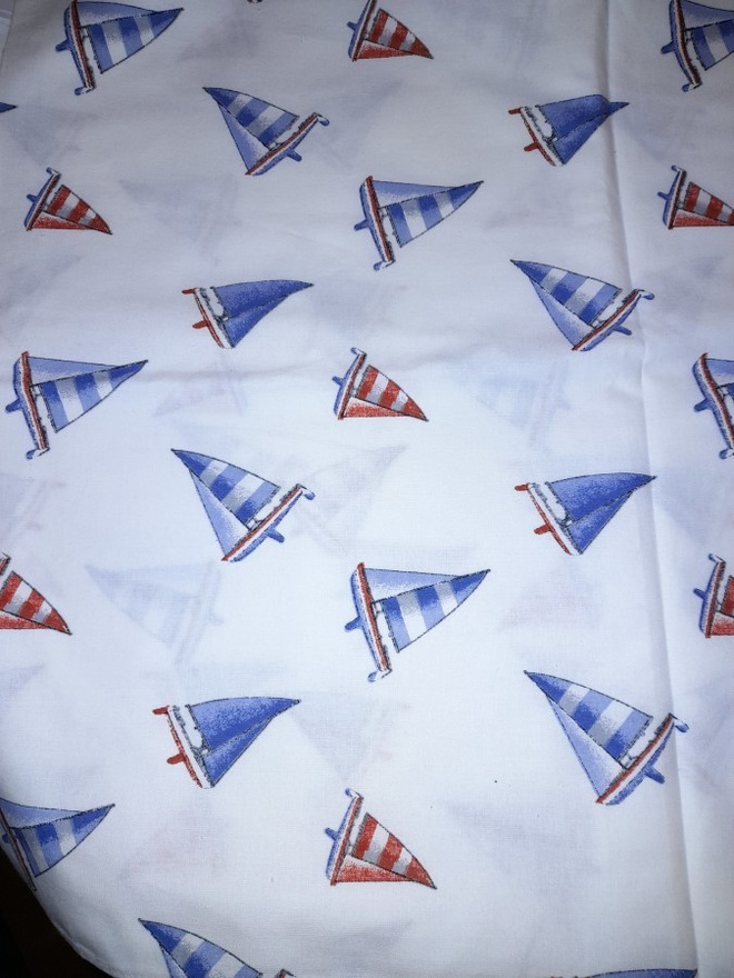 Purjevene verhokappa noin 50x246cm