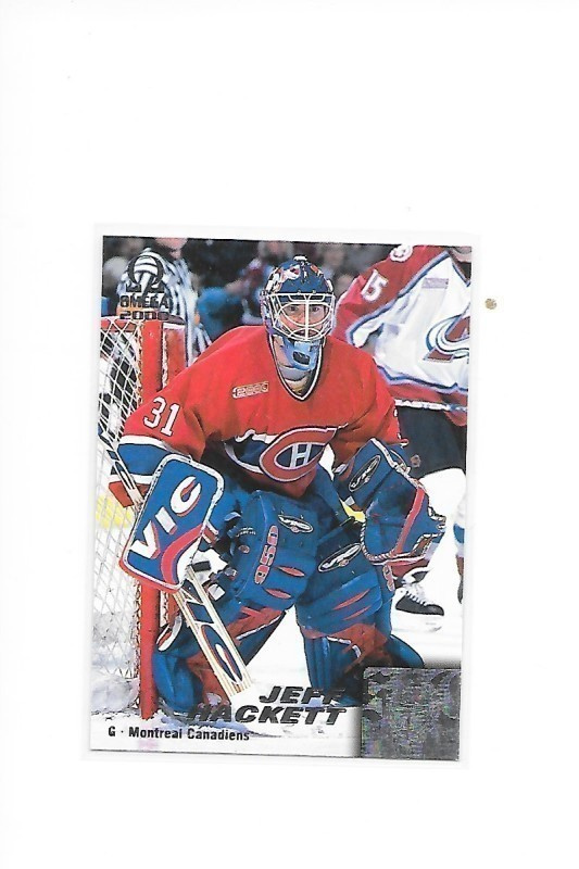 1999-00 Pacific Omega #118 Jeff Hackett Montreal Canadiens