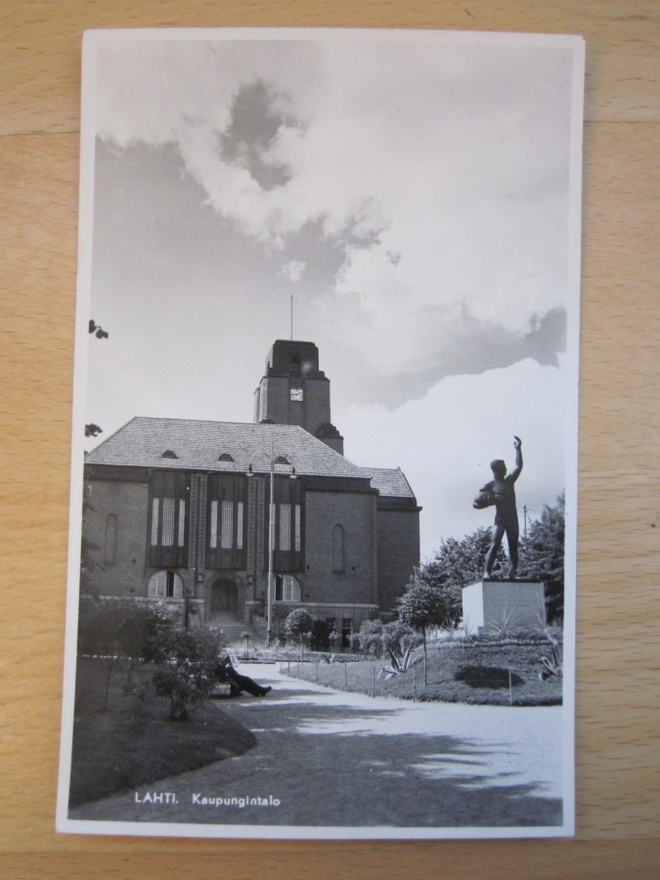 VANHA Postikortti Lahti 1950-l Alkup. Mallikappale