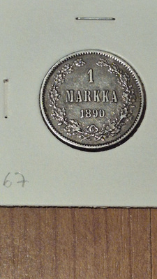 1 markka 1890, Suomi