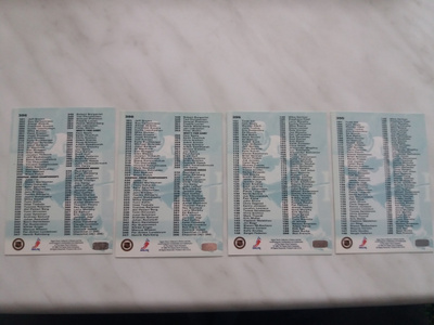 1995-96 Collector’s Choice Checklist Gretzky alk. 0.75e/kpl
