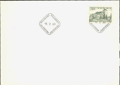 1963 1,25mk Turun Linna FDC