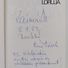 Olli Toivola : Loruja (signeerattu, tekijän omiste) - pikkukuva 2